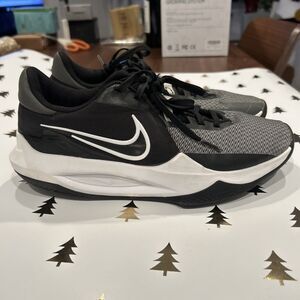 Nike PRECISION 6 Mens 7.5 Grey Black DD9535-003 Athletic Basketball Shoes